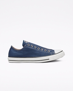 Converse Chuck Taylor All Star Férfi Slip On Fekete/Fehér/Sötétkék | COHTQGJ-HU